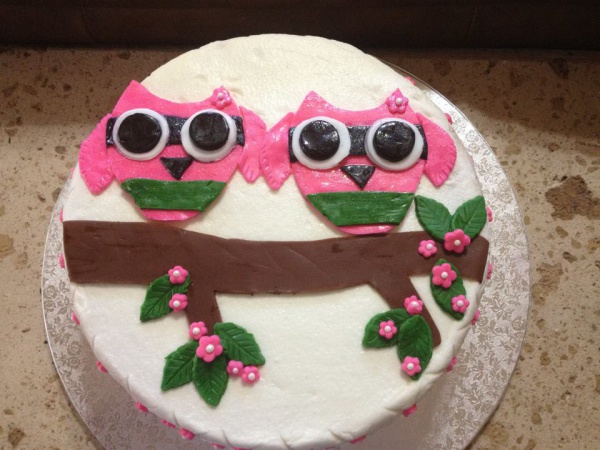 Owl Baby Shower cake