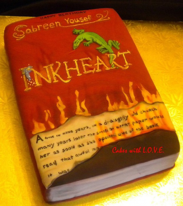 Inkheart Book cake