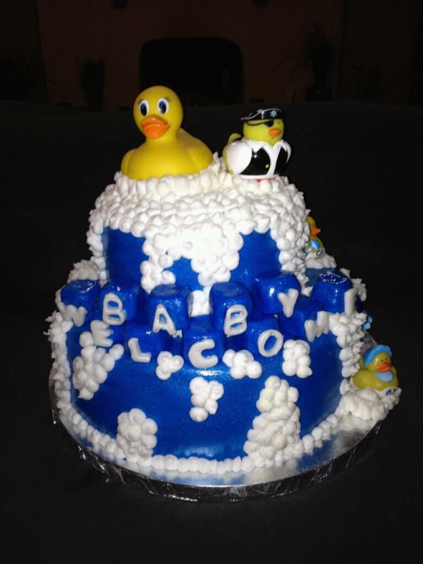 Duck Baby Shower Cake