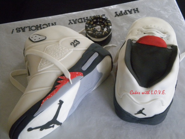 Jordan Tennis Shoe cakes