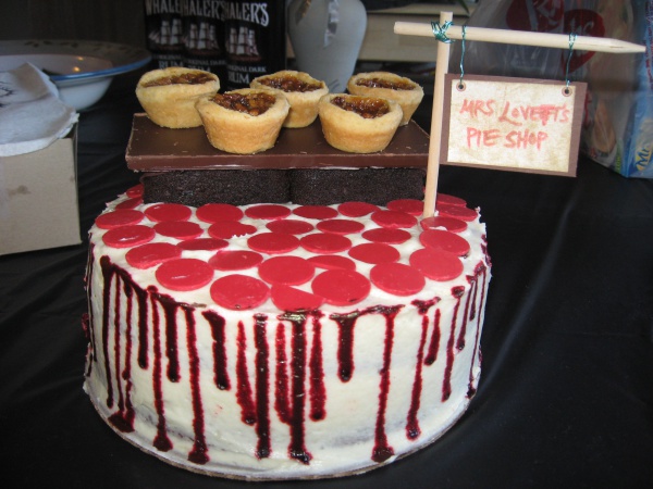 Mrs. Lovett's Pie Shop / Sweeney Todd cake