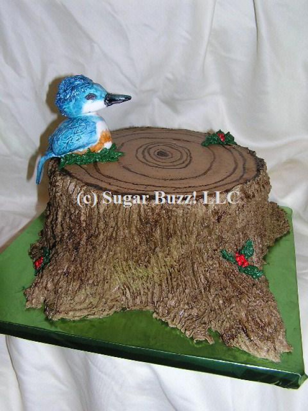 Belted Kingfisher Bird cake