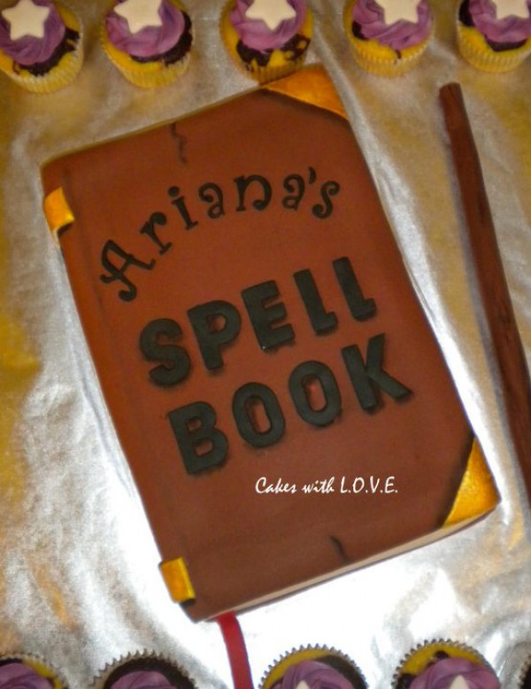 Spell Book Wizards of Waverly Place cake