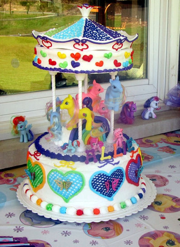 My Little Pony Carousel Cake